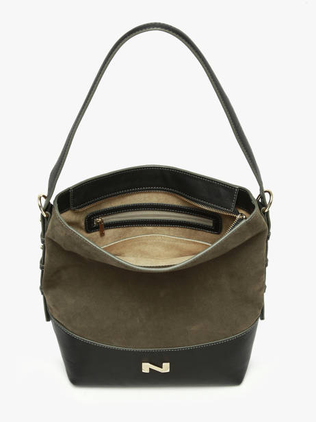 Schoudertas Serena Suède Leder Nathan baume Groen vogue 6 ander zicht 4